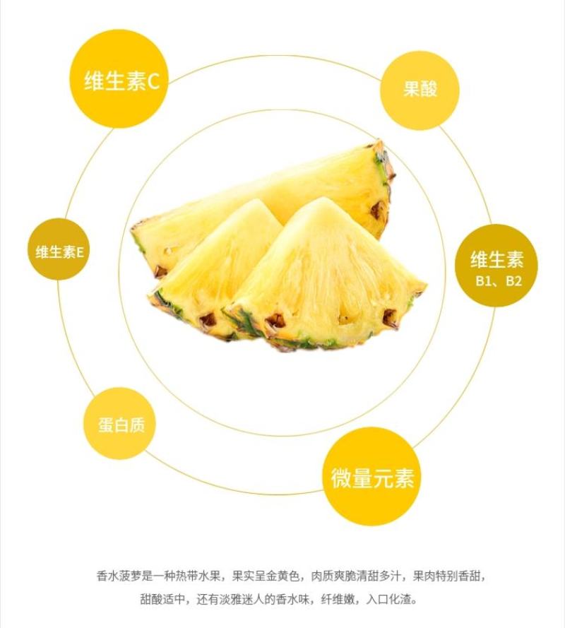 云南香水小菠萝新鲜应季水果批发整箱3/5/9斤非凤梨