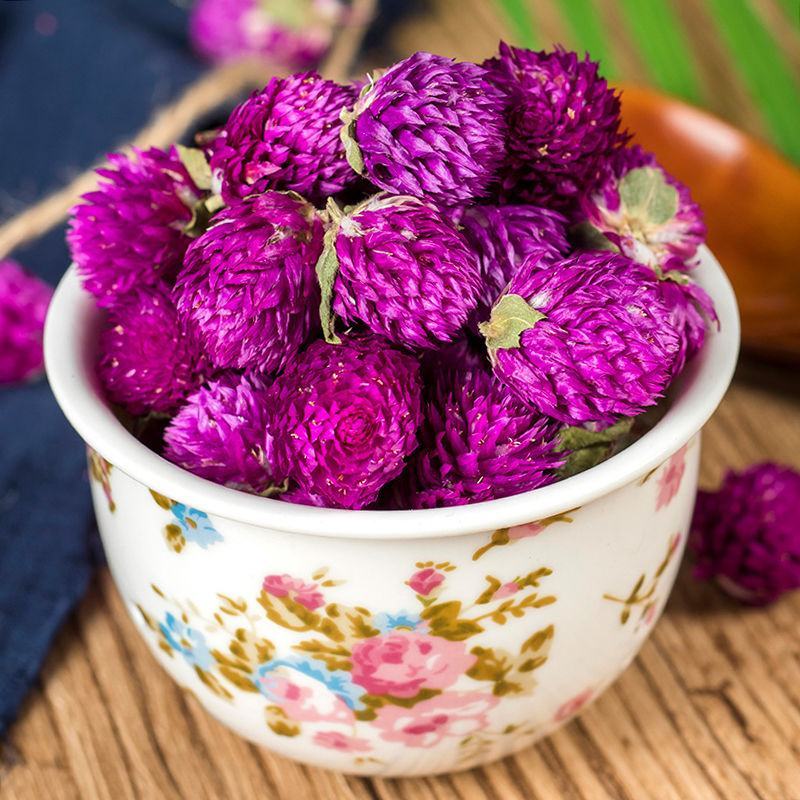 千日红花特级散装千日红干花可配玫瑰花茶柠檬片茉莉花茶