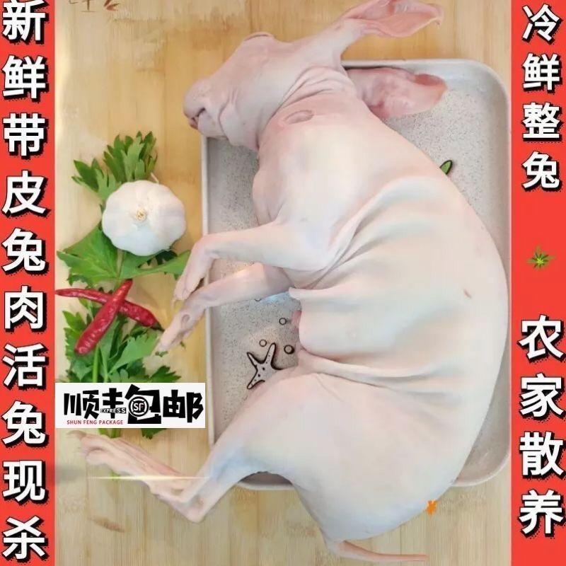 【包邮-20斤白条兔肉】热销毛重20斤去头去内脏白条兔