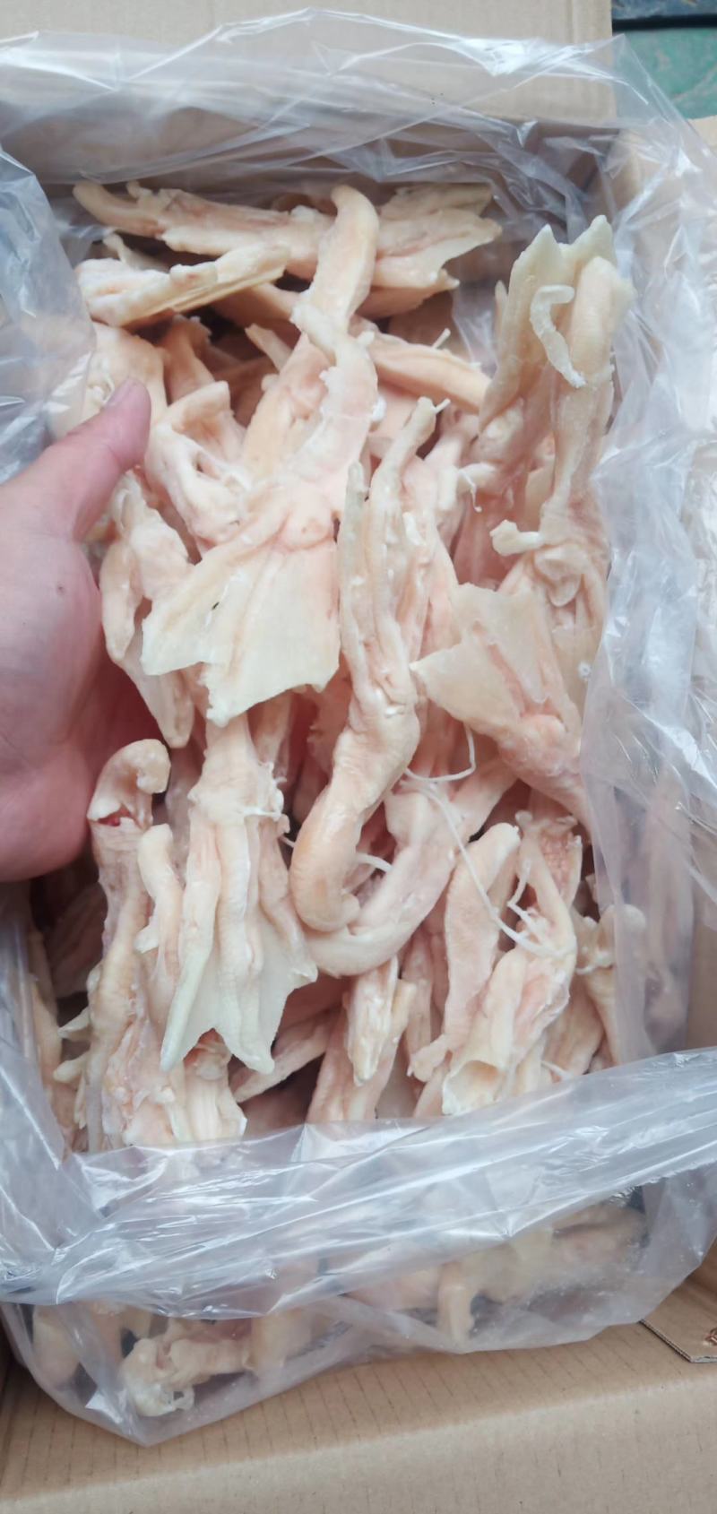 单冻去骨鸡爪脱骨鸡爪，纯干无水，颜色好看