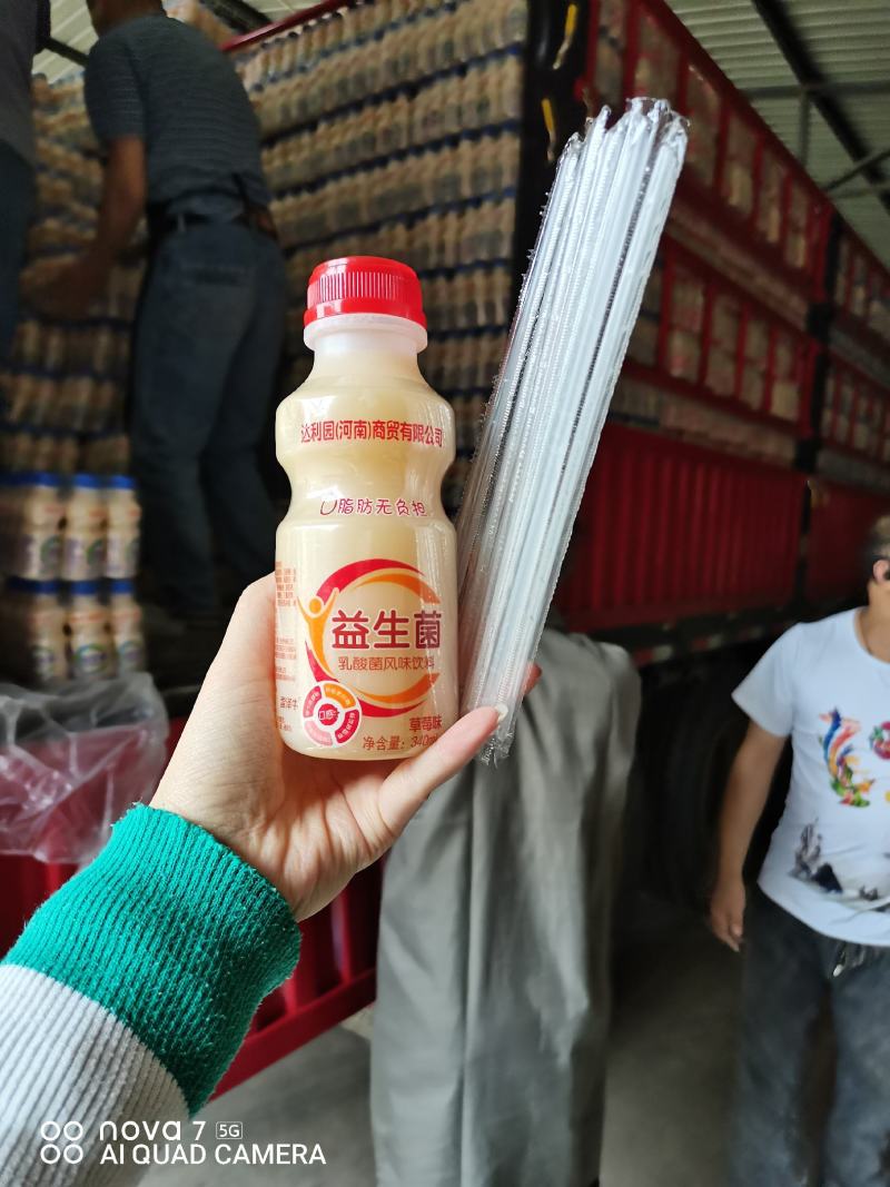 河南达利园益生菌，地摊展会热销产品，一件12瓶，带吸管