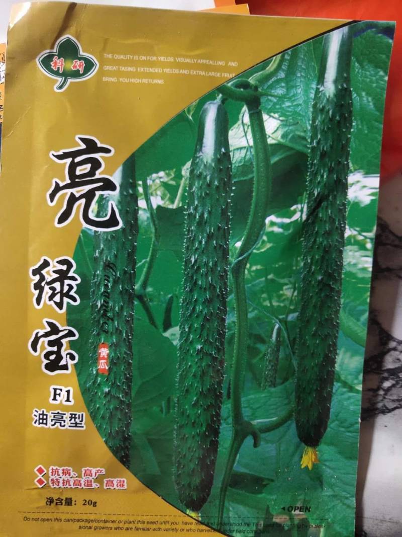 亮绿宝油亮型黄瓜种子