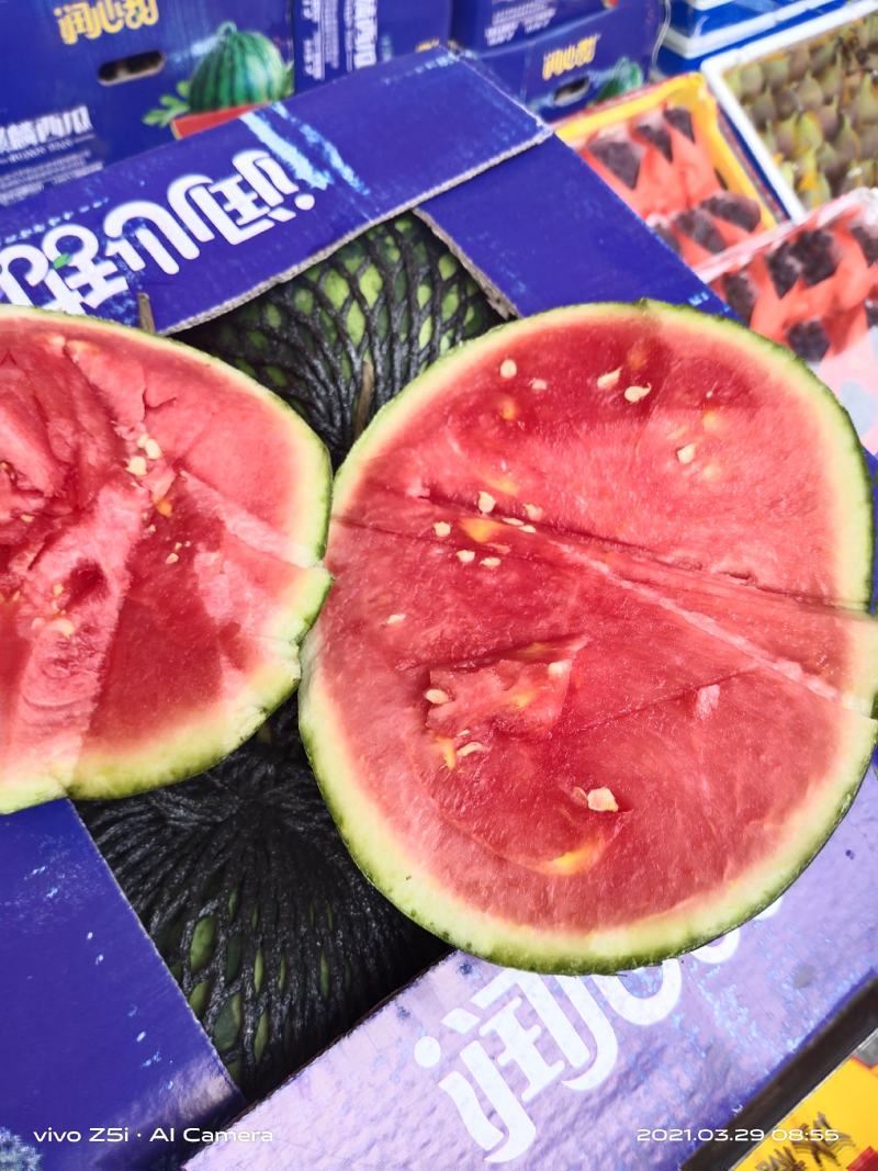 海南麒麟西瓜口感很好包好瓜