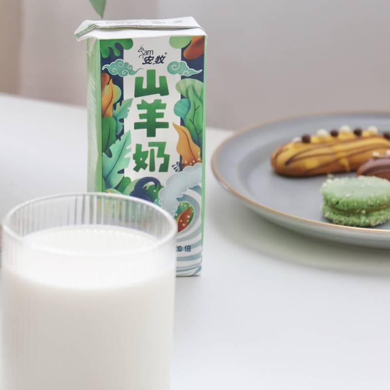 安牧山羊奶无菌脱膻沂蒙生羊乳新鲜250ml*1