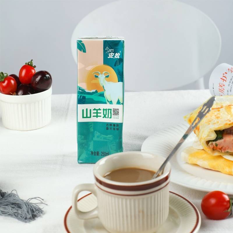安牧山羊奶无菌脱膻沂蒙生羊乳新鲜250ml*1