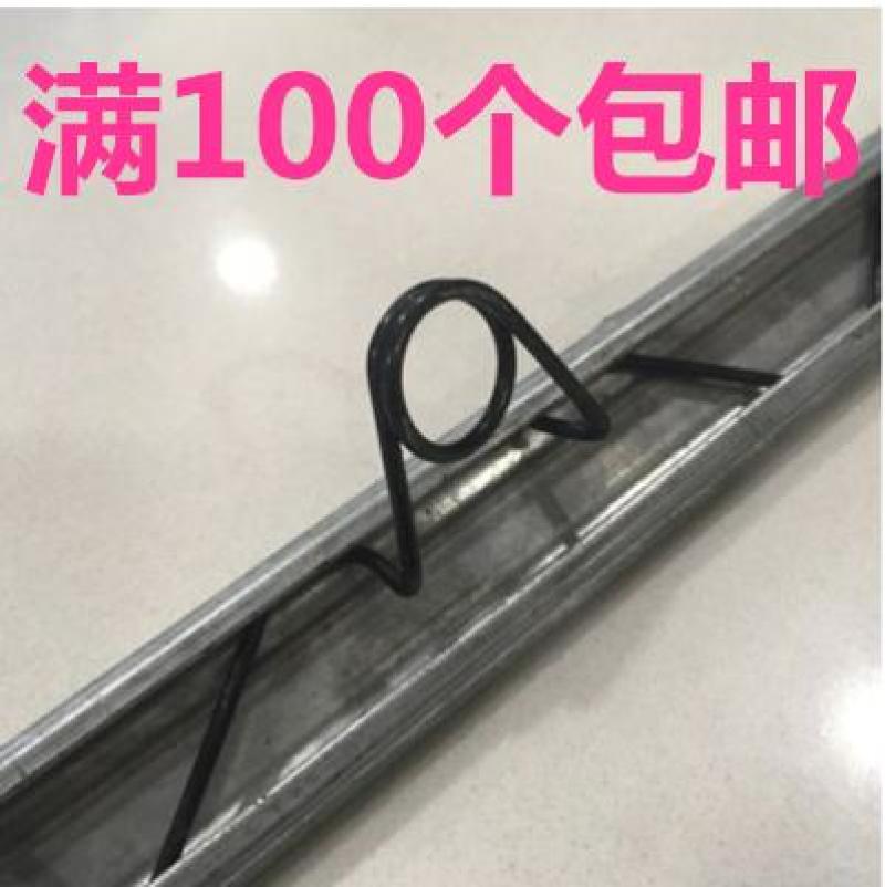 温室大棚配件八字簧带孔固定压膜绳卡槽挂钩防锈牢固双钩引线