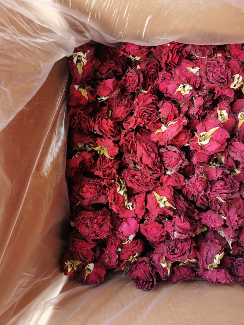 玫瑰花茶，墨红玫瑰，重瓣玫瑰云南墨红玫瑰，烤干、冻干墨红