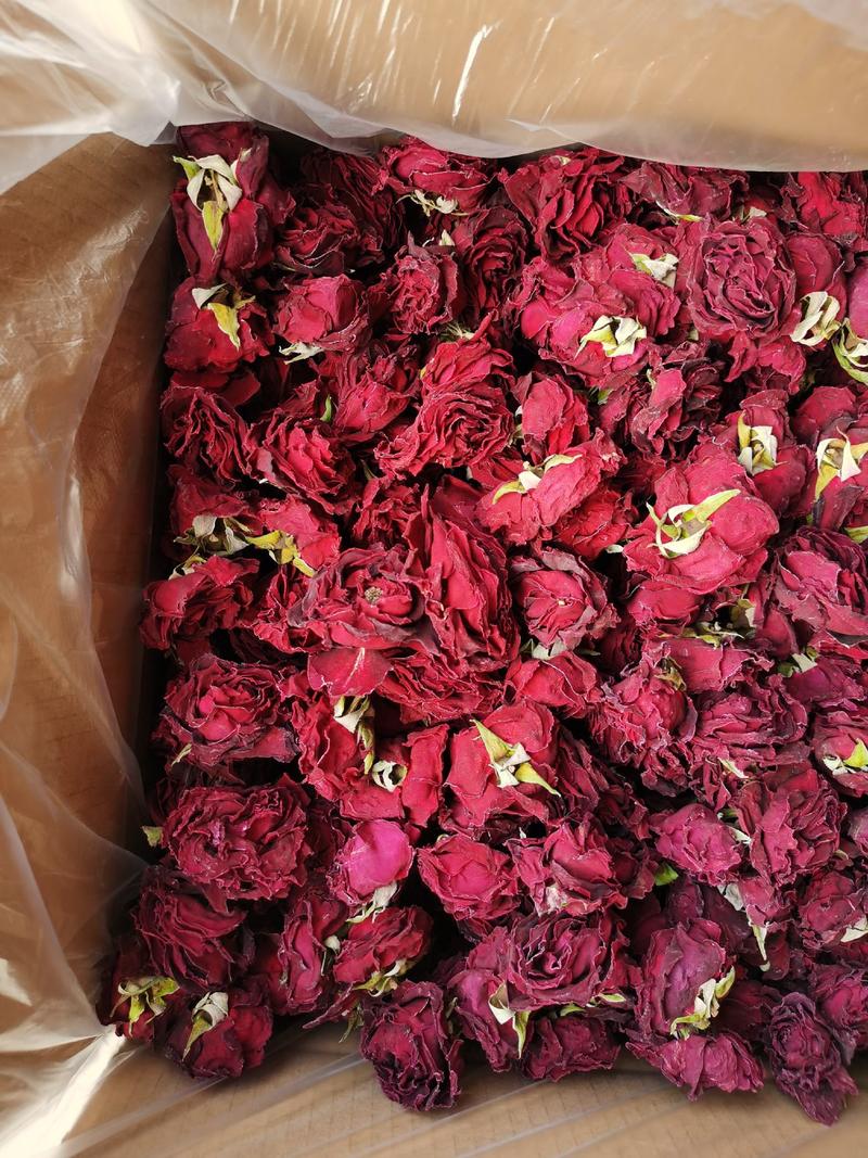 玫瑰花茶，墨红玫瑰，重瓣玫瑰云南墨红玫瑰，烤干、冻干墨红