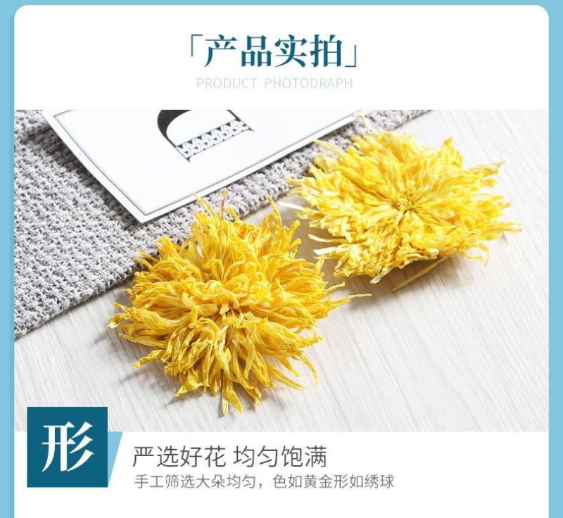 【一件代发】金丝皇菊一朵一杯大菊花特级黄菊花茶叶茶园