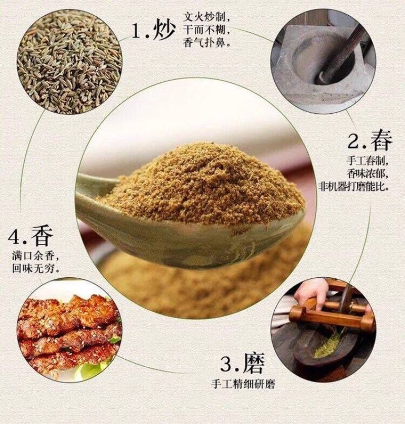 孜然粉烧烤调料撒料新疆小吃油炸烤肉孜然粉多省包邮免运费