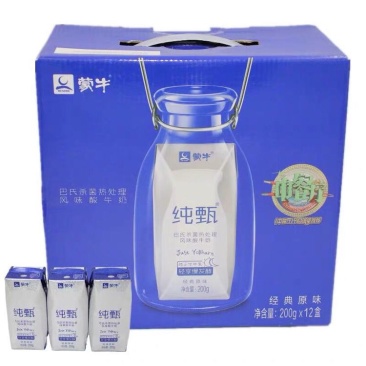 蒙牛纯甄酸牛奶200毫升10瓶装