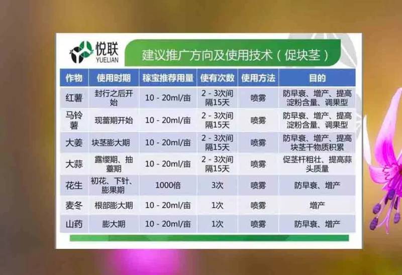 悦联10%调环酸钙红薯草莓花生控旺控稍膨果增产生长调节剂