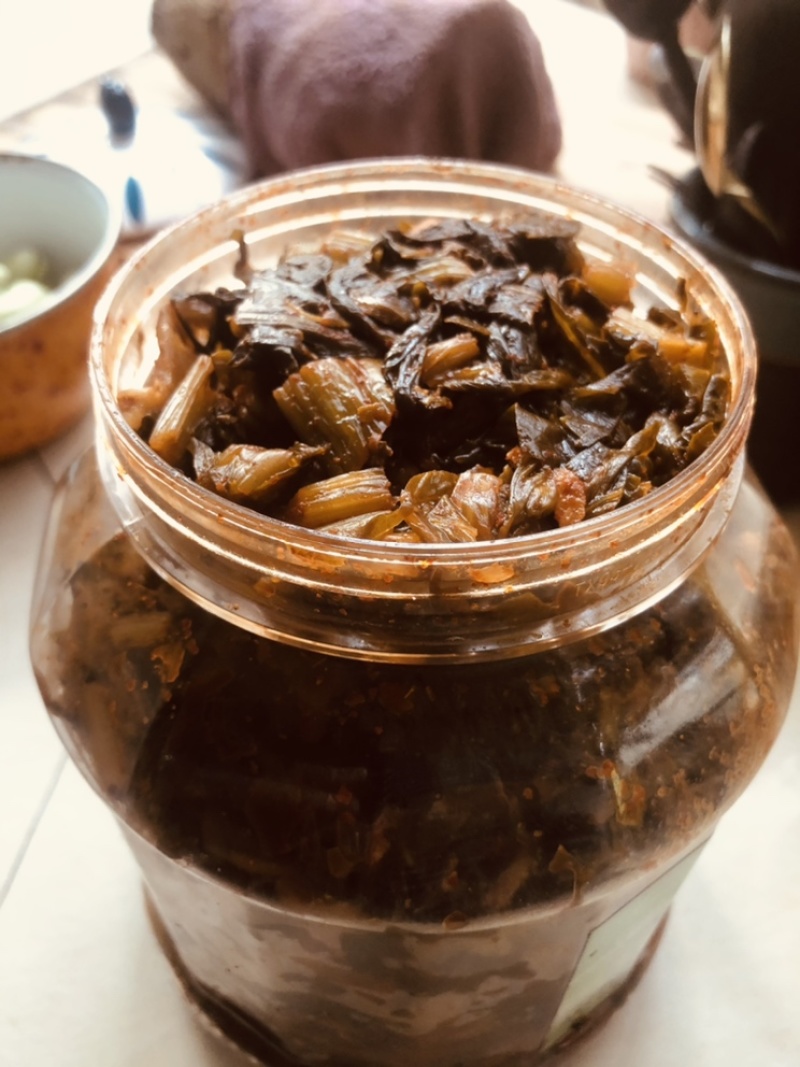 云南江川自家制作卫生天然的水醃菜
