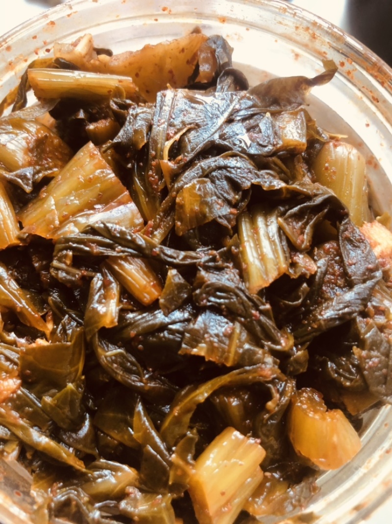云南江川自家制作卫生天然的水醃菜