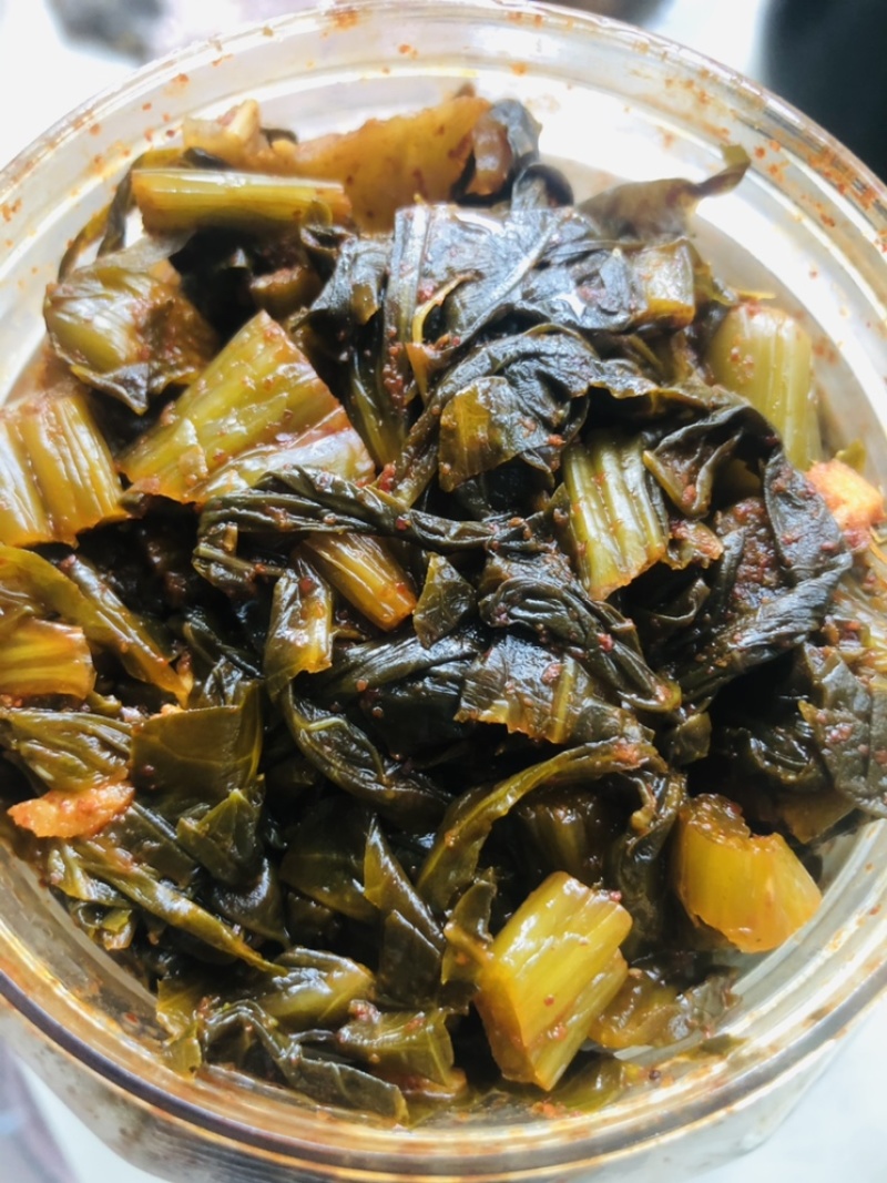 云南江川自家制作卫生天然的水醃菜