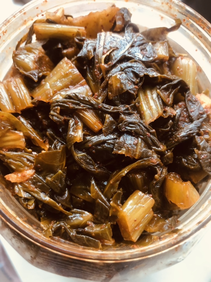 云南江川自家制作卫生天然的水醃菜