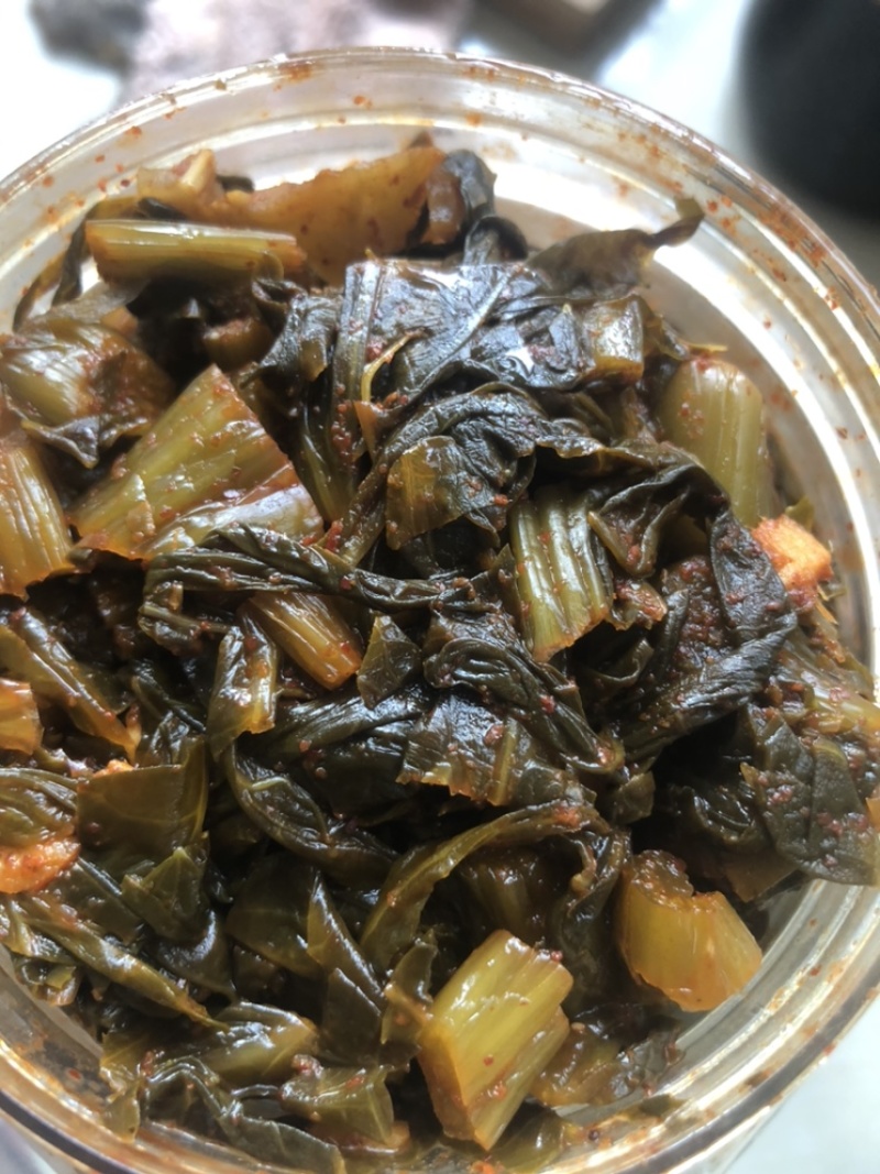 云南江川自家制作卫生天然的水醃菜