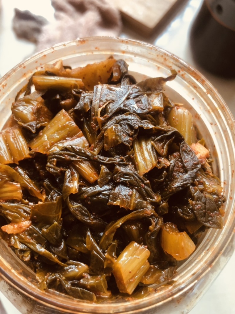 云南江川自家制作卫生天然的水醃菜