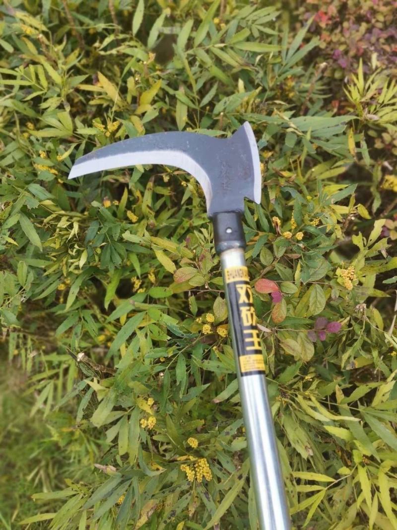 猛钢双砍镰刀柴刀砍柴刀割草刀农用镰刀收割开路刀户外农用收