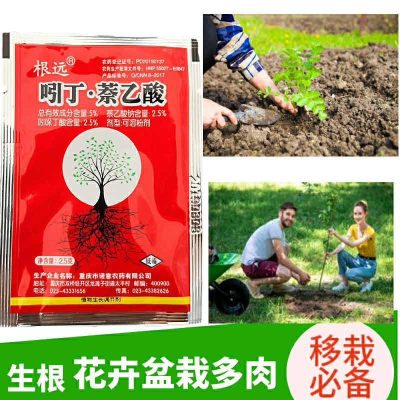 5%吲丁·萘乙酸植物促根生长移栽壮苗花卉苗木扦插育苗生根