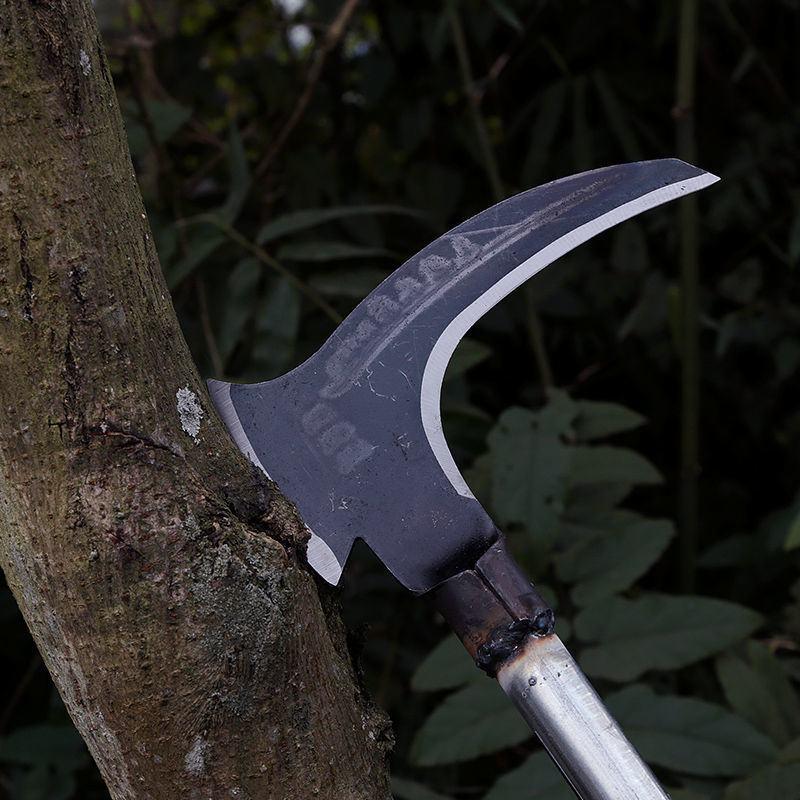 高锰钢双砍镰刀长柄割草刀多功能开山农用工具砍树