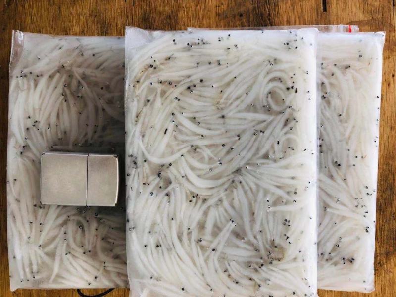 澜沧江银鱼，灯光网银鱼，银鱼干