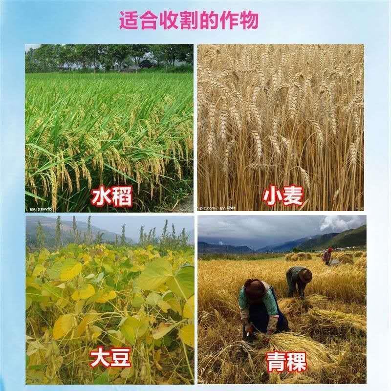 小麦收割机水稻收割机多种地形适用水田专用稻谷收获机