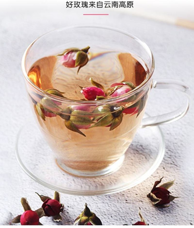 云南金边玫瑰花茶新鲜无硫干玫瑰玖瑰花茶特别500克全包邮