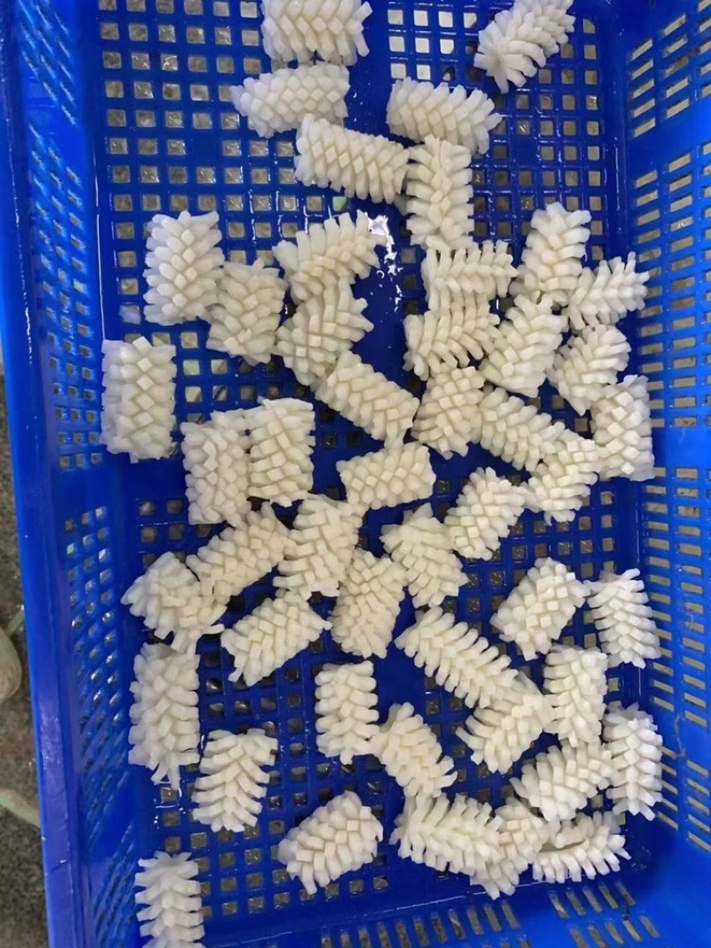 鲜嫩鱿鱼花目鱼花去皮鱿鱼卷新鲜鱿鱼花鲜冻海产品