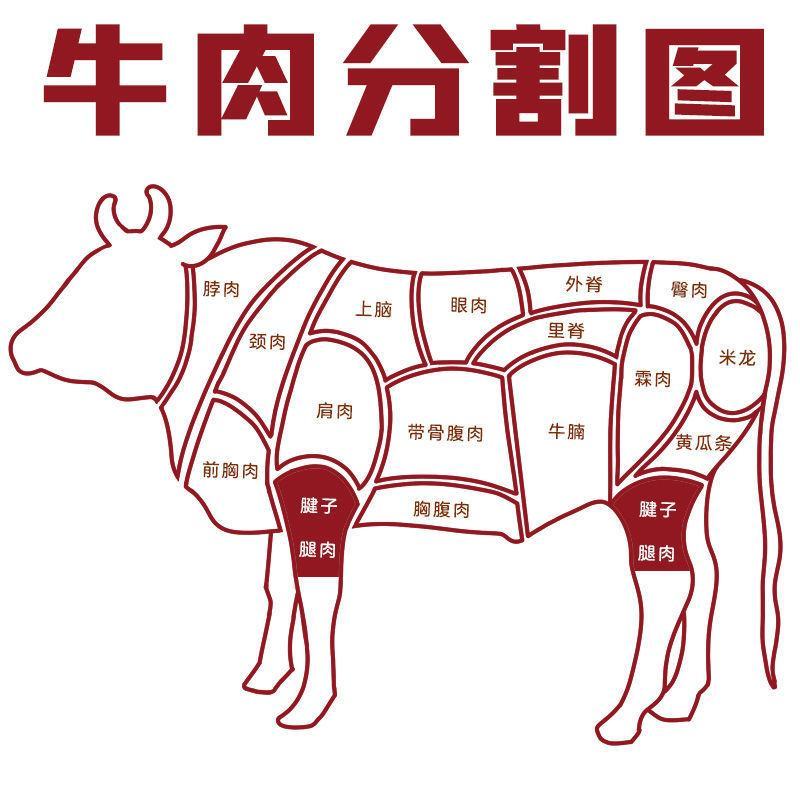 【原切牛腿肉】国产牛腱肉冷鲜牛腿肉批发无注水无调理包邮
