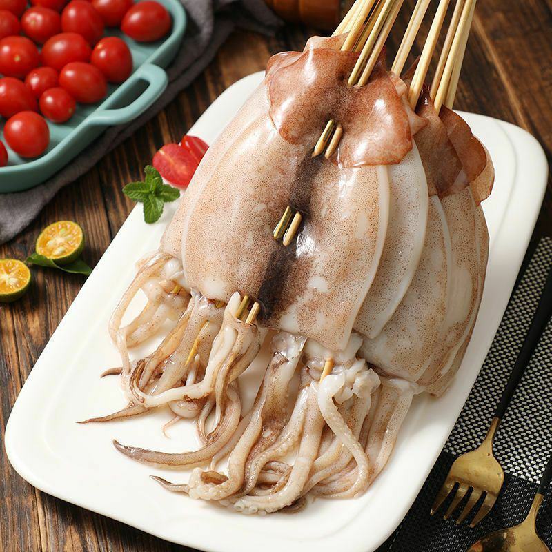 鱿鱼串铁板大鱿鱼八爪鱼鲜活冷冻须烧烤串串肉串食品半成品批