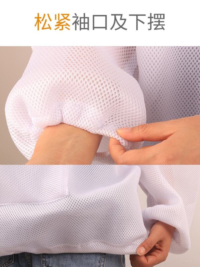 防蜂服全套透气型专用防蜂帽取蜜半身空调养蜂衣服蜜蜂防护服