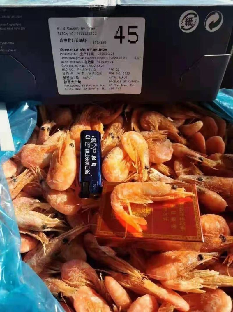 10.5一斤出北极虾出北极虾5kg装。烟台提货