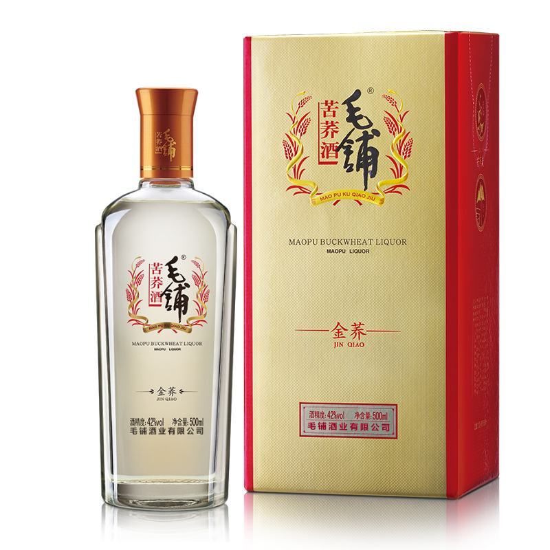 劲牌毛铺金荞42度500ml整箱6瓶荞香型白酒整