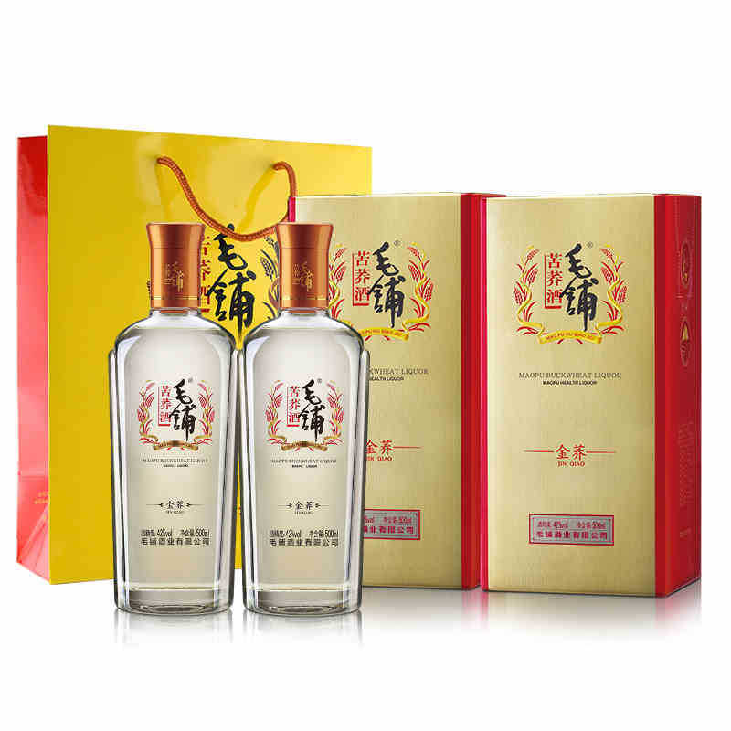 劲牌毛铺金荞42度500ml整箱6瓶荞香型白酒整