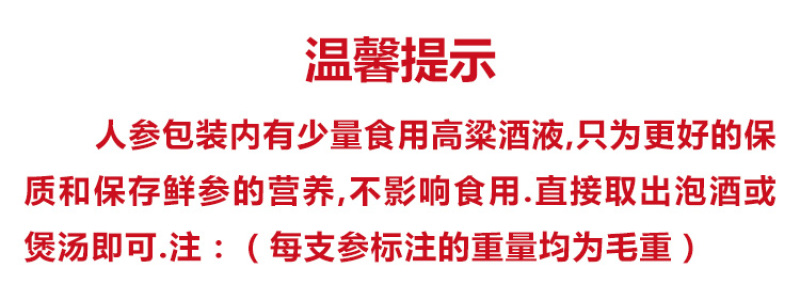 保鲜人参批发保鲜参一手批发可以定做规格齐全