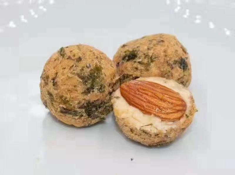 坚果海苔肉松球新款爆浆小丸子海苔夹心脆