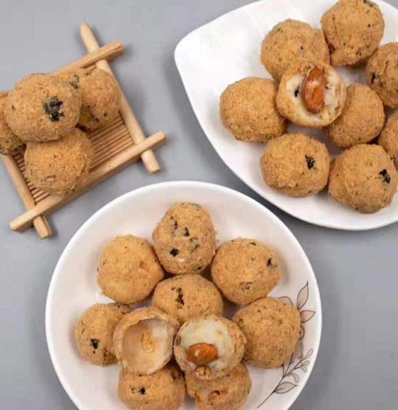 坚果海苔肉松球新款爆浆小丸子海苔夹心脆