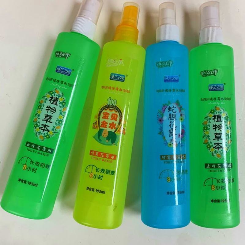 花露水防蚊液批发家用花露水塑料瓶玻璃瓶，一手货源夏季热销