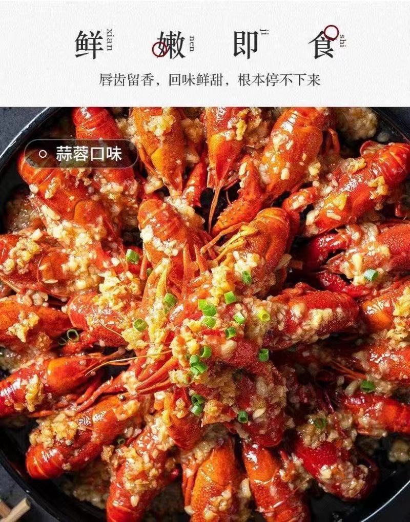 熟食小龙虾加热即食麻辣和蒜蓉口味15斤起发不包邮