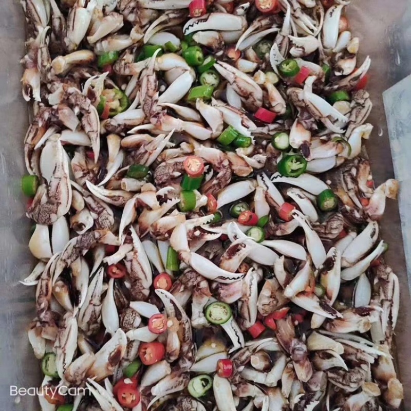 沙蟹蟹脚香辣蟹钳麻辣小海鲜蟹腿捞汁小海鲜醉蟹爪