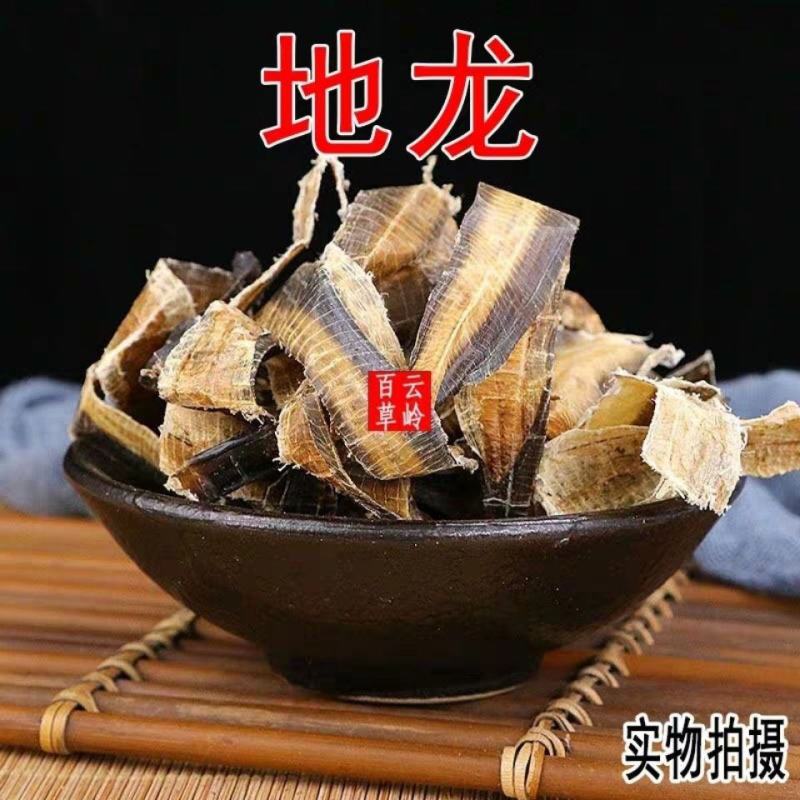 中药材地龙全开地龙蚯蚓干蚯蚓皮广地包邮