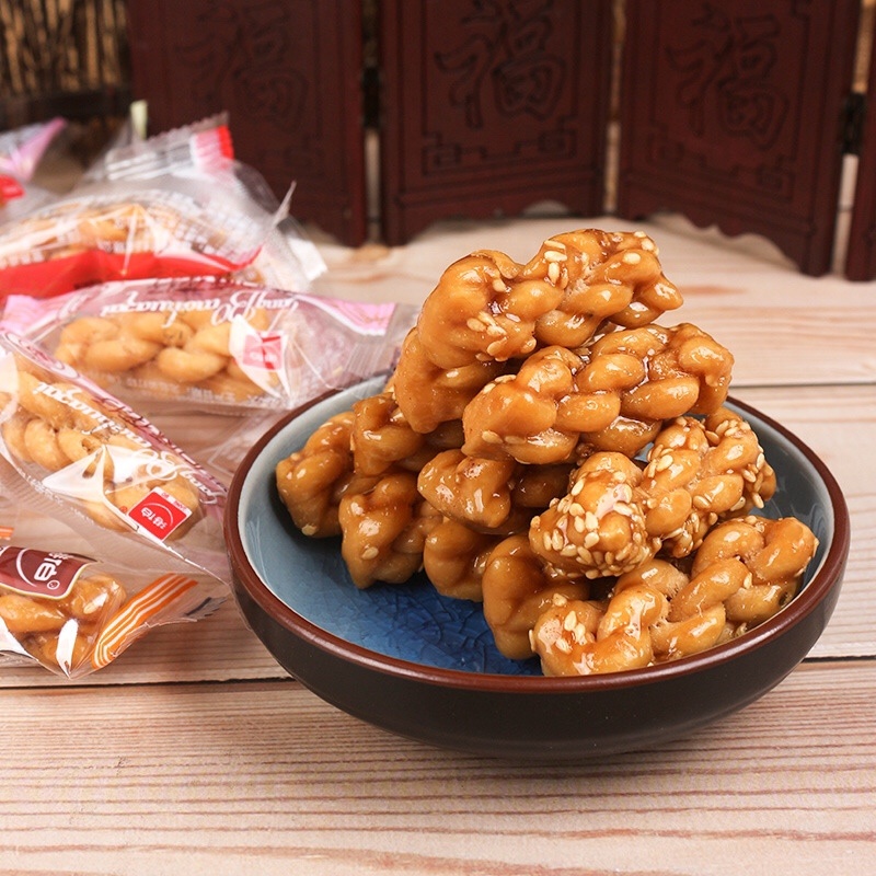 手工小麻花脆酥六种口味