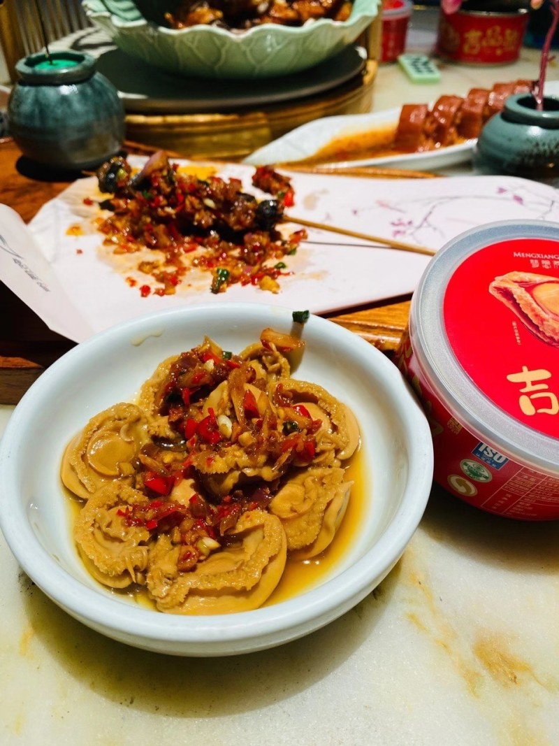 (吉品鲍即食罐头鲍鱼)一罐4-6只一手货源批发