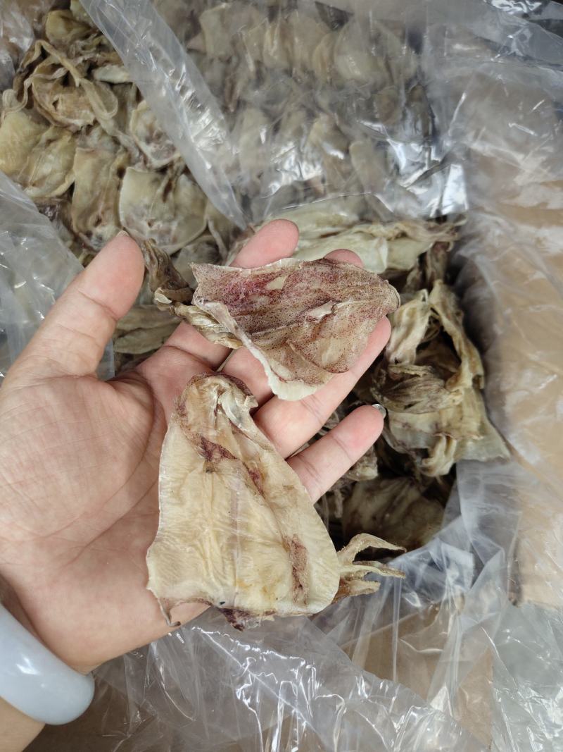 北海华侨鱿鱼仔船上晒的的北海鱿鱼中小尤无添加淡干
