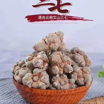 【产地直销】正宗云南文山三七不带剪口的精品滑头三七