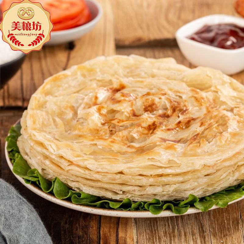 【一件代发】美粮坊手抓饼早餐灌煎饼面饼皮原味手抓饼包邮