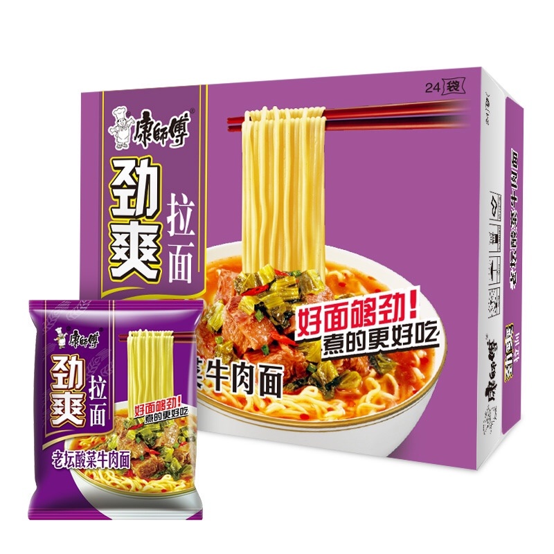 康师傅劲爽拉面方便面