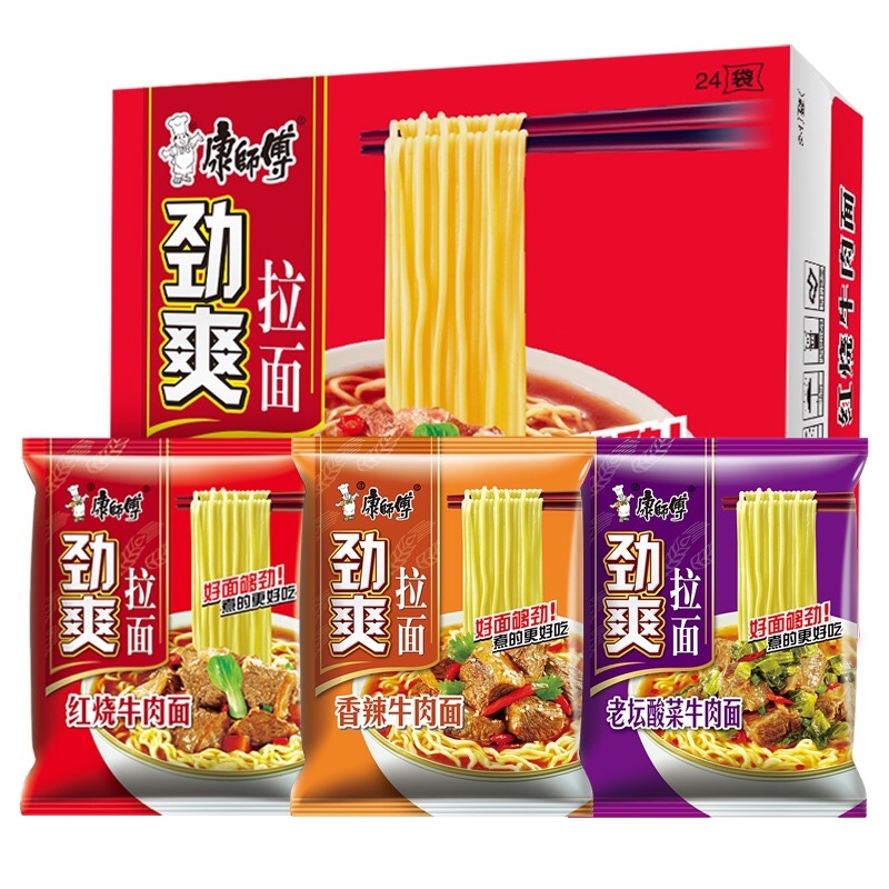 康师傅劲爽拉面方便面
