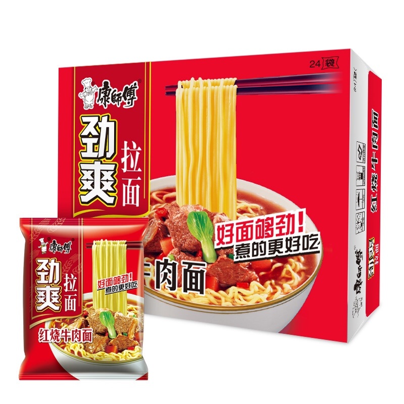 康师傅劲爽拉面方便面